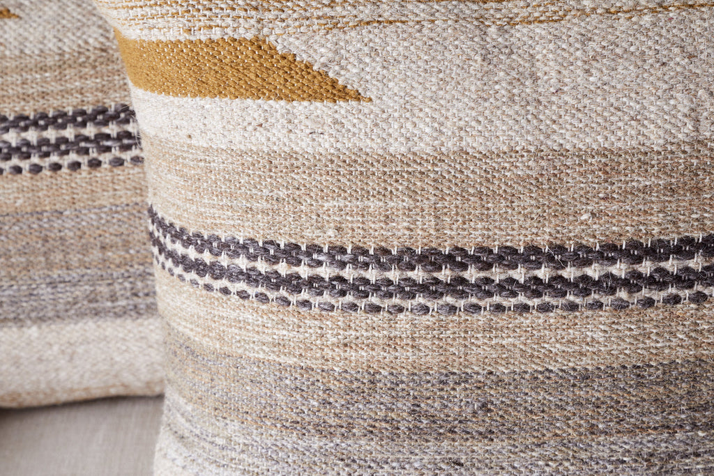 Aravali Wool Cushion Cover - Ochre