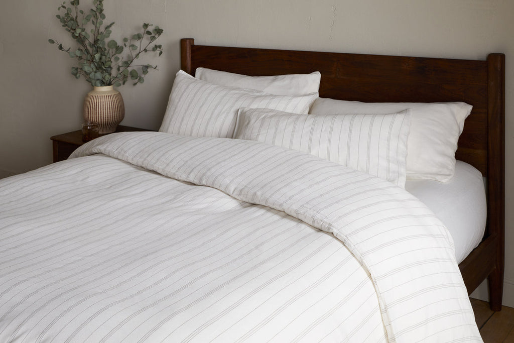 Anta Hemp & Cotton Duvet Cover -  Sage Green