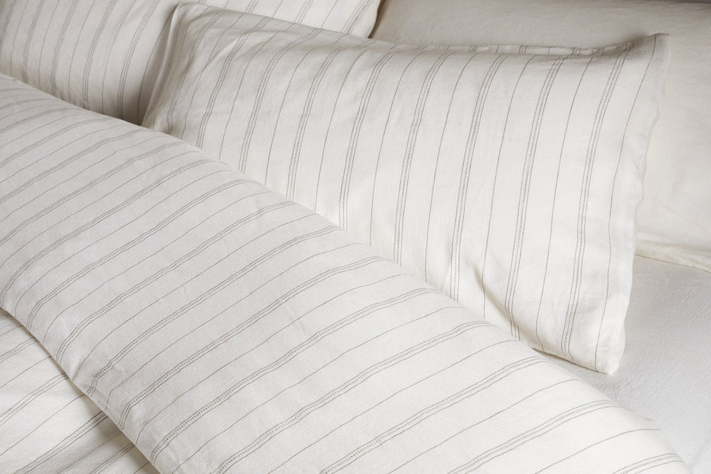 Anta Hemp & Cotton Duvet Cover -  Sage Green