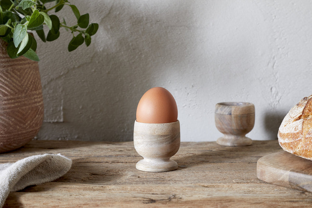 Awa Wooden Egg Cup - Natural - (Set of 2)