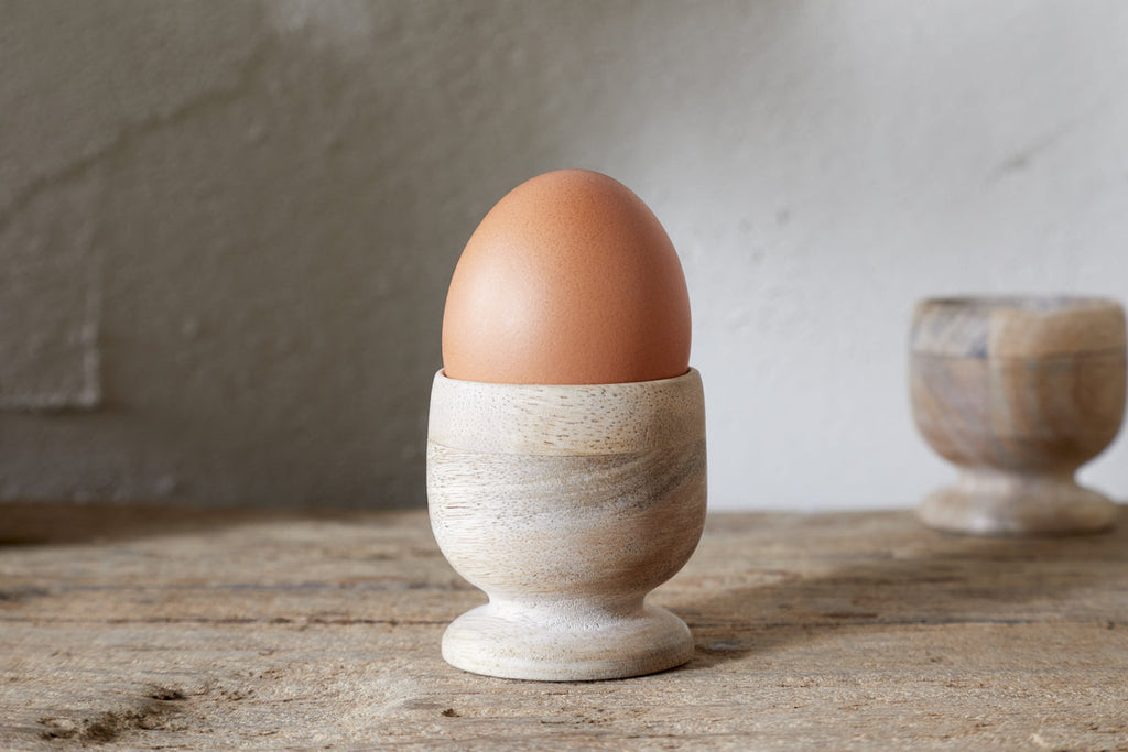 Awa Wooden Egg Cup - Natural - (Set of 2)