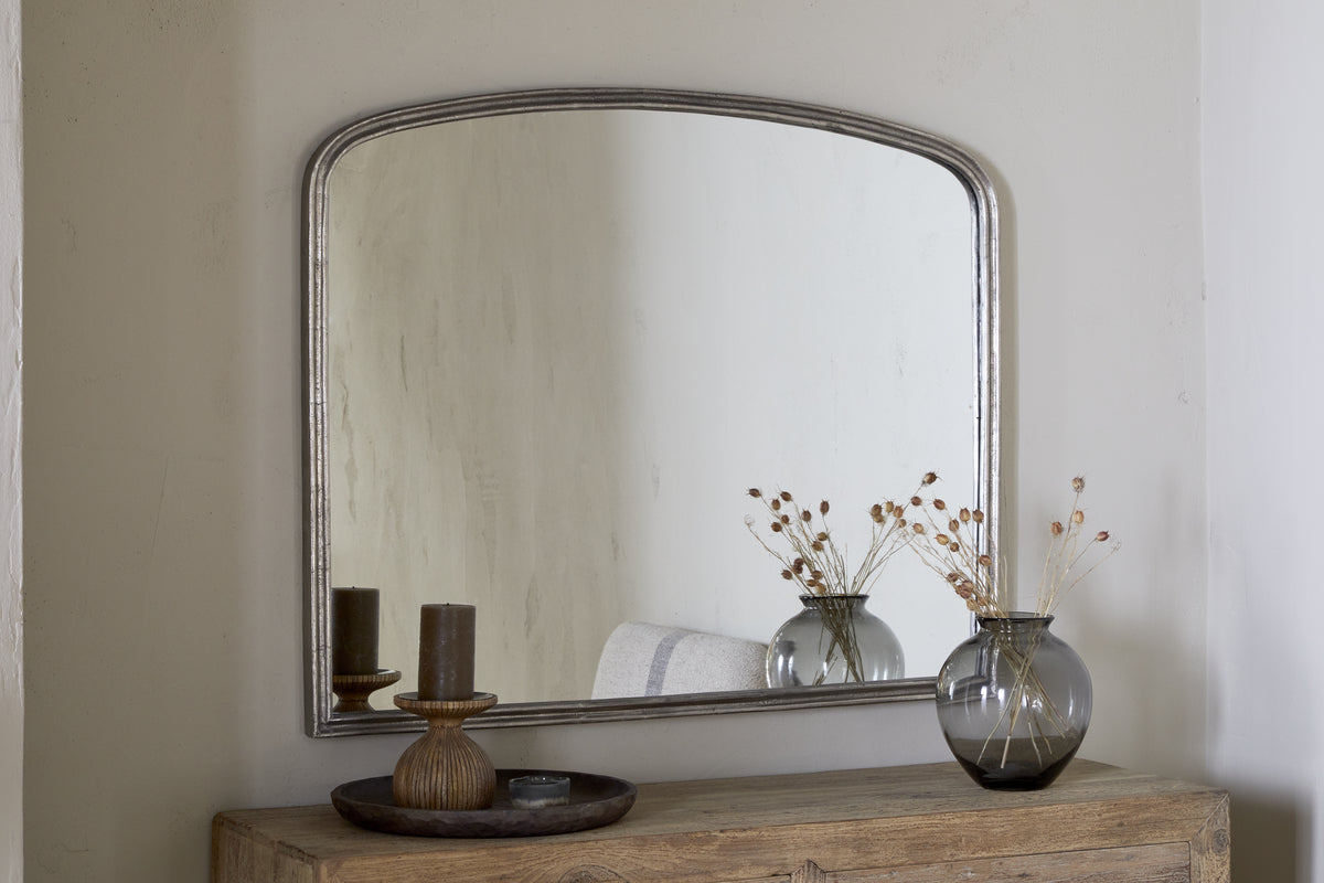 Almora Wall Mirror - Antique Nickle