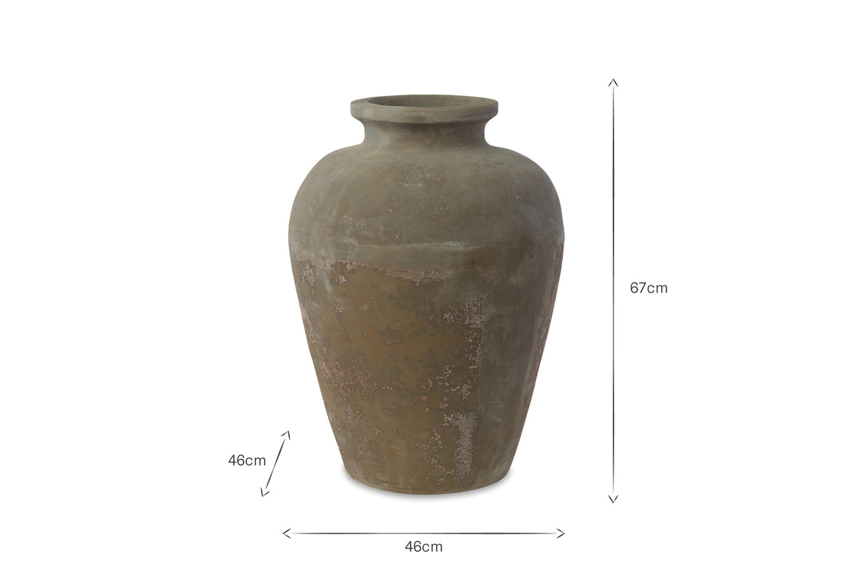 Affiti Clay Tapered Pot - Small