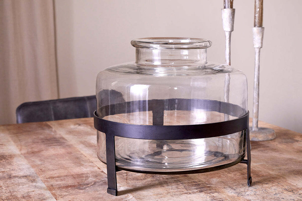 Akoro Recycled Glass Vase - Clear