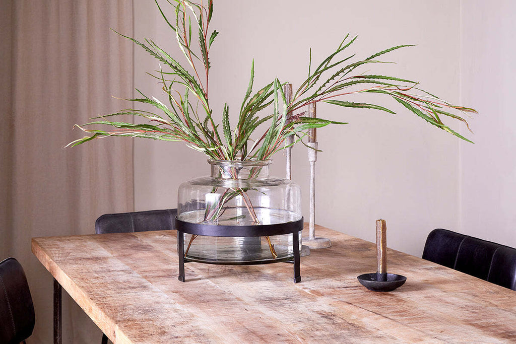 Akoro Recycled Glass Vase - Clear