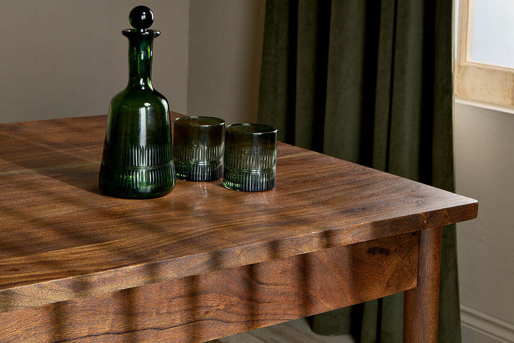 Anbu Acacia Dining Table - Washed Walnut