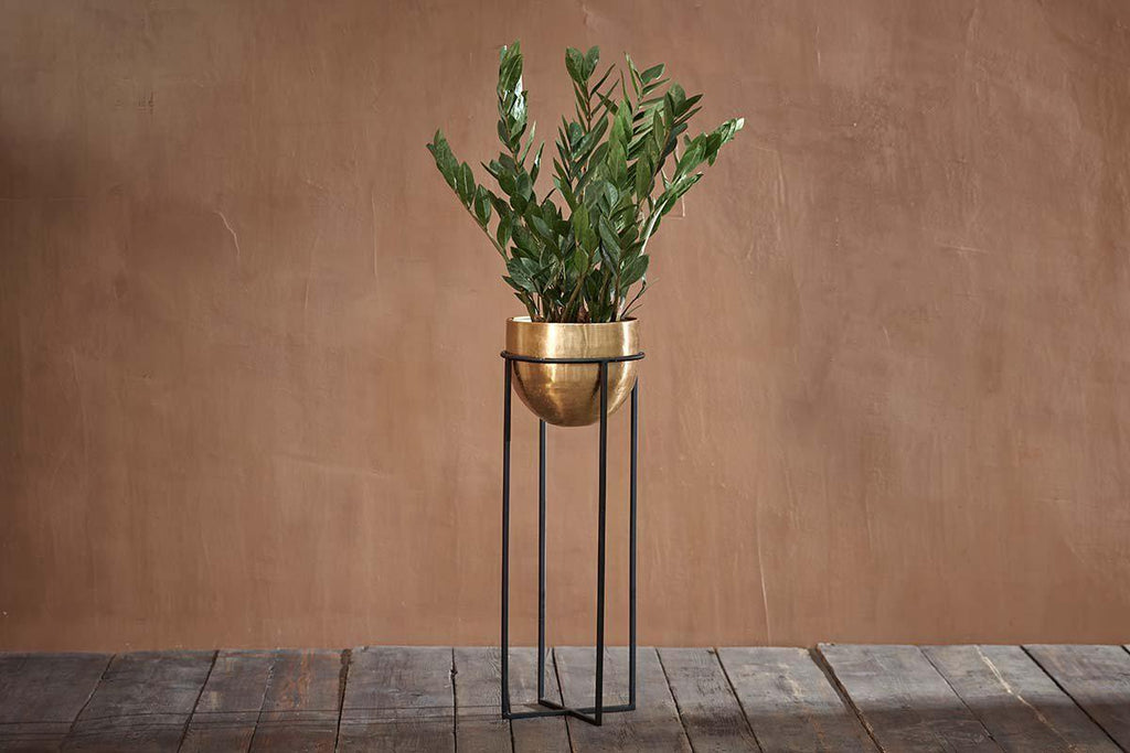 Atsu Brass Planter Stand