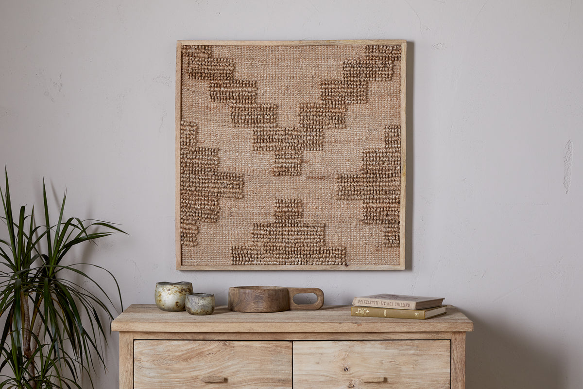 Bawal Wall Art - Cross - Natural