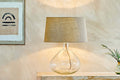 Baba Recycled Glass Lamp Base - Clear - Large Wide