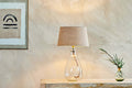 Baba Recycled Glass Lamp Base - Clear - Small Tall