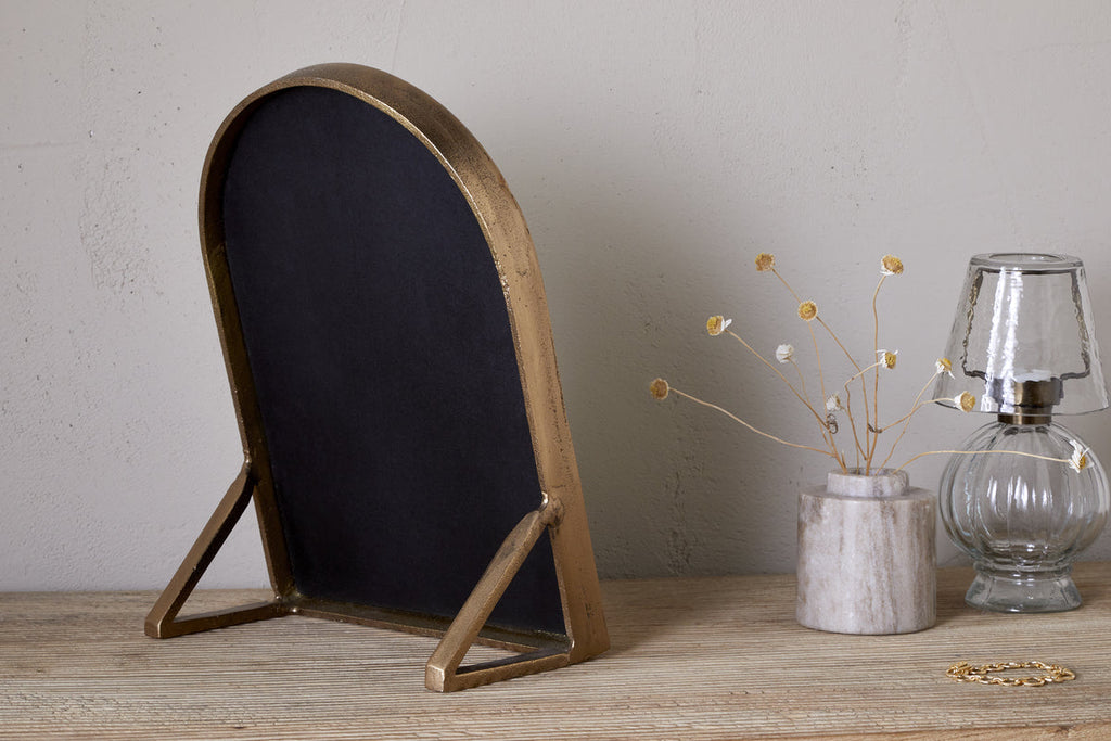 Cayce Cast Aluminum Vanity Mirror - Antique Brass