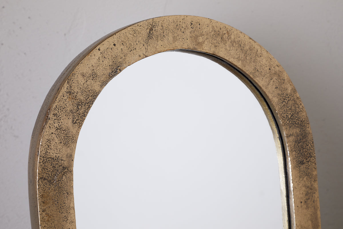 Cayce Cast Aluminum Vanity Mirror - Antique Brass