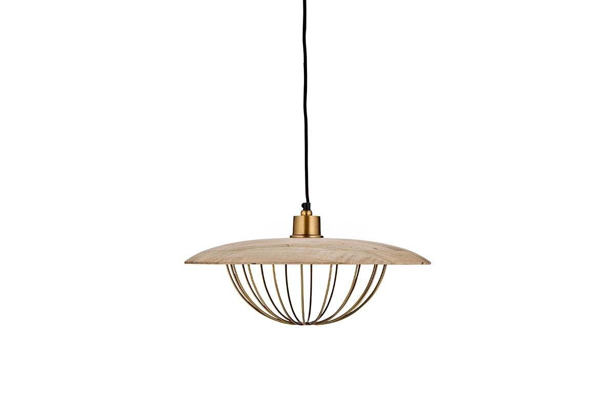 Chakai Wood & Metal Pendant - Large