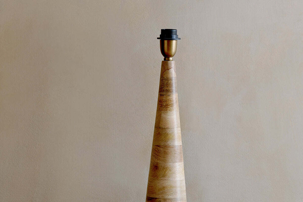 Chameli Mango Wood Table Lamp Base - Natural