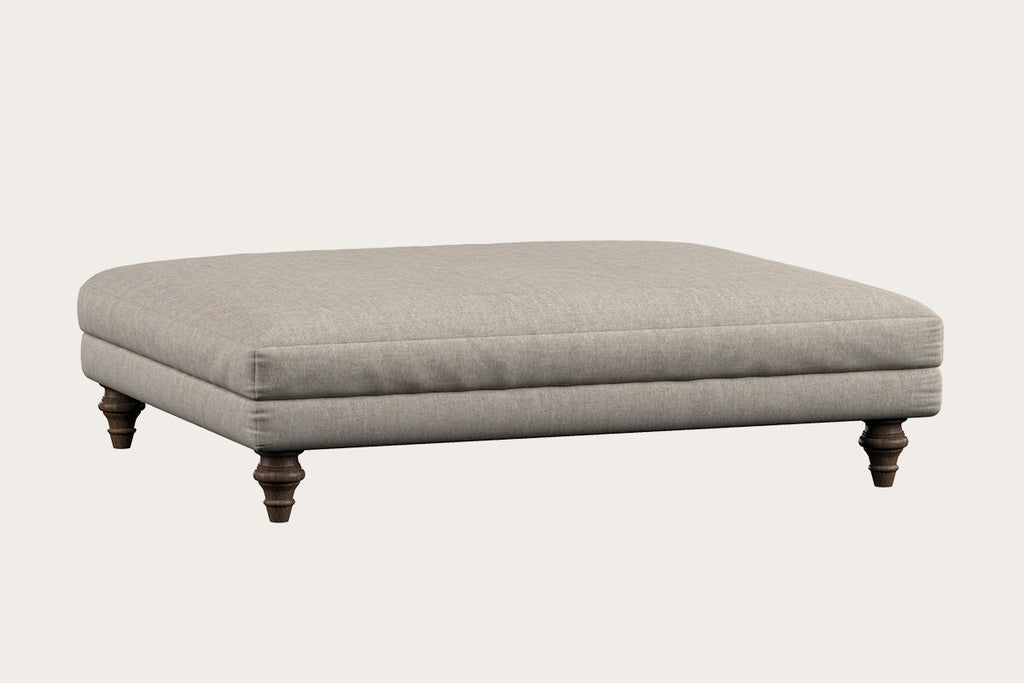Deni Grand Footstool - Brera Linen Natural