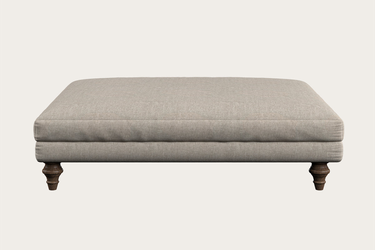Deni Grand Footstool - Brera Linen Natural