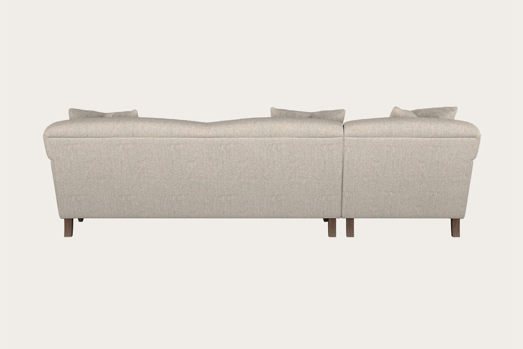 Deni Grand Left Hand Chaise Sofa - Brera Linen Natural