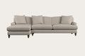 Deni Grand Left Hand Chaise Sofa - Brera Linen Natural