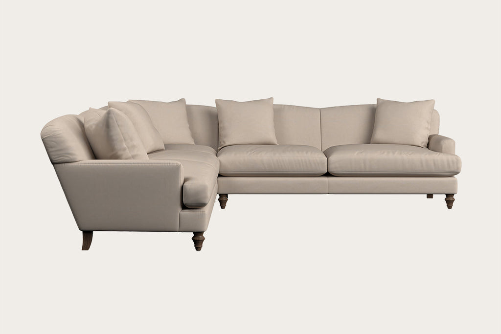 Deni Large Corner Sofa - Brera Linen Granite
