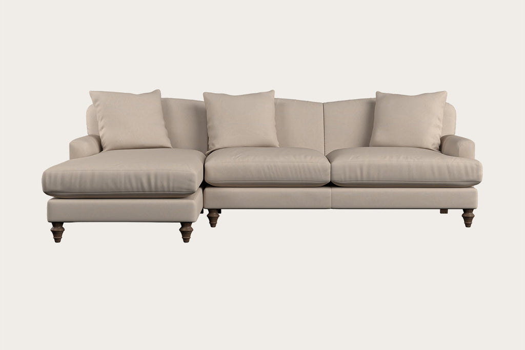 Deni Large Footstool - Brera Linen Espresso