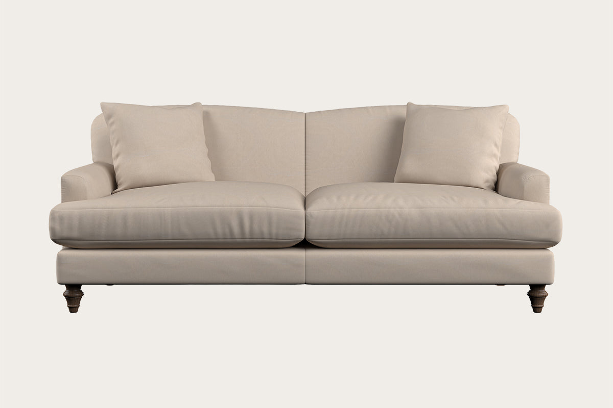 Deni Large Footstool - Brera Linen Natural