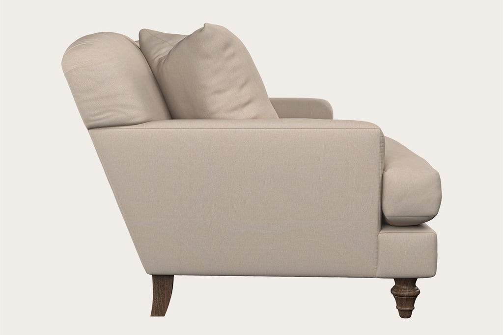 Deni Large Footstool - Brera Linen Natural