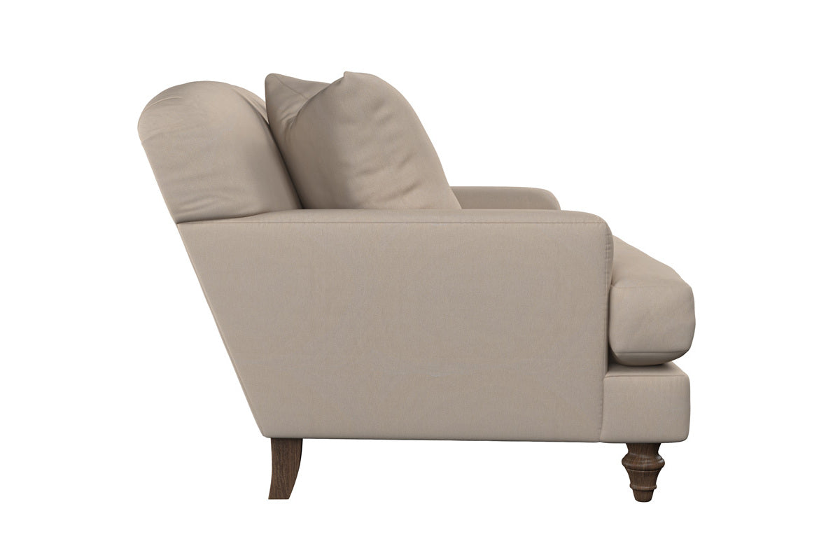 Deni Large Footstool - Brera Linen Pebble