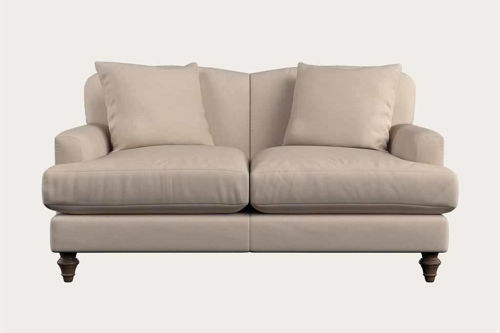 Deni Large Left Hand Chaise Sofa - Brera Linen Charcoal
