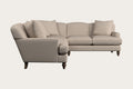 Deni Super Grand Right Hand Corner Sofa - Recycled Cotton Natural