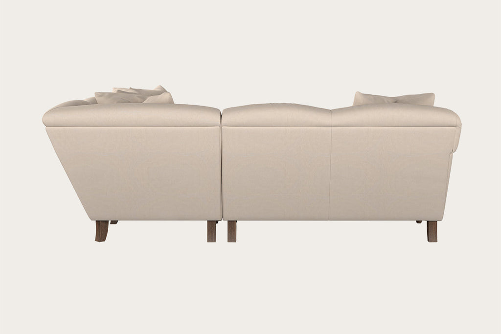 Deni Large Left Hand Chaise Sofa - Brera Linen Espresso