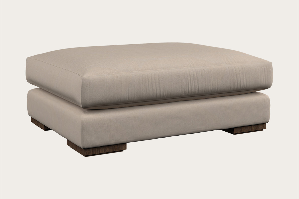 Deni Large Left Hand Chaise Sofa - Brera Linen Indigo