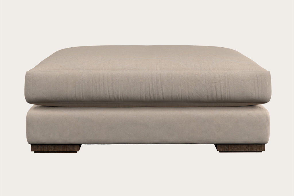 Deni Large Left Hand Chaise Sofa - Brera Linen Indigo