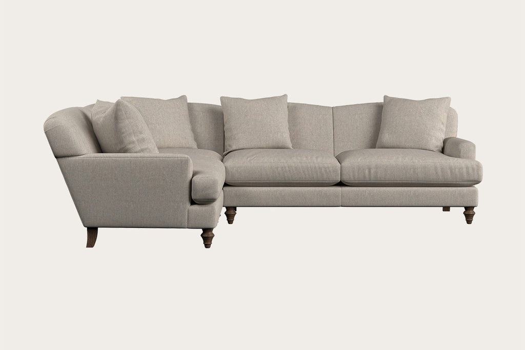 Deni Large Right Hand Corner Sofa - Brera Linen Natural