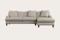 Deni Large Right Hand Chaise Sofa - Brera Linen Natural