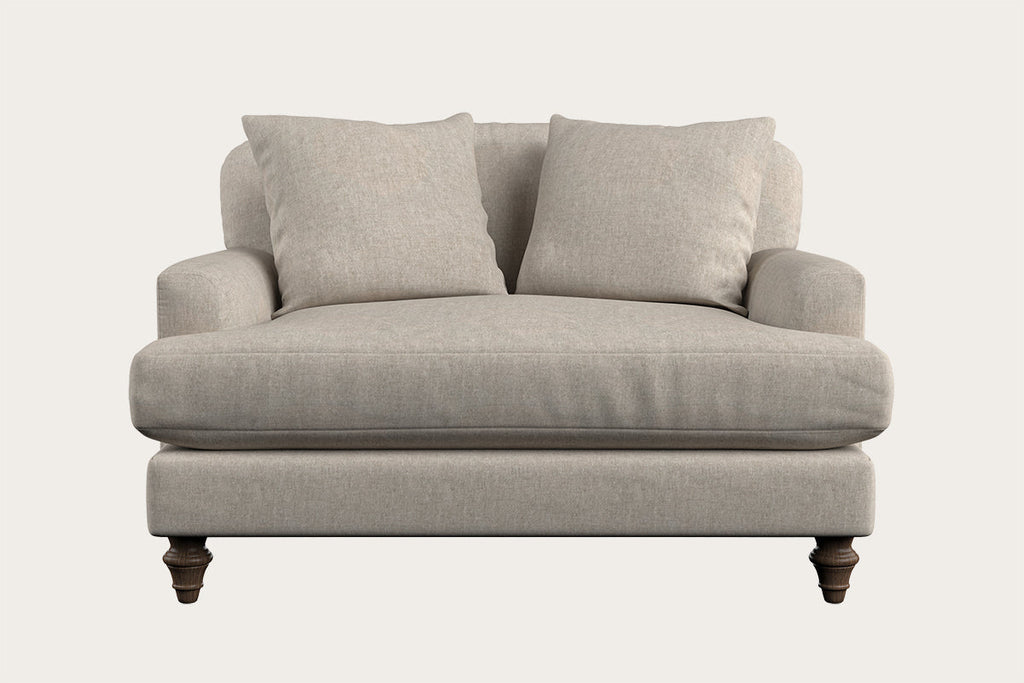 Deni Love Seat - Brera Linen Natural
