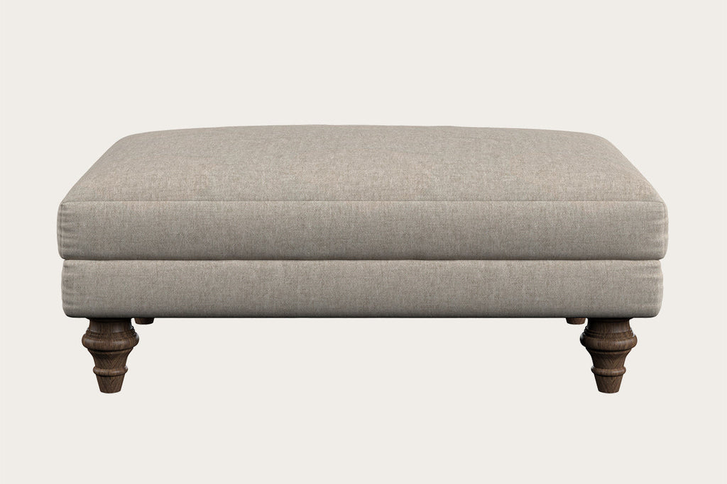 Deni Medium Footstool - Brera Linen Natural