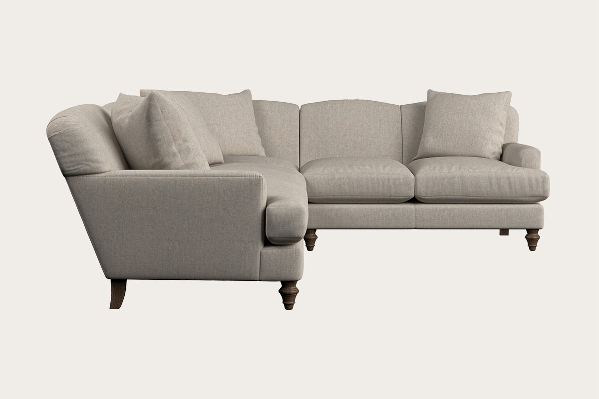 Deni Super Grand Right Hand Corner Sofa - Brera Linen Natural