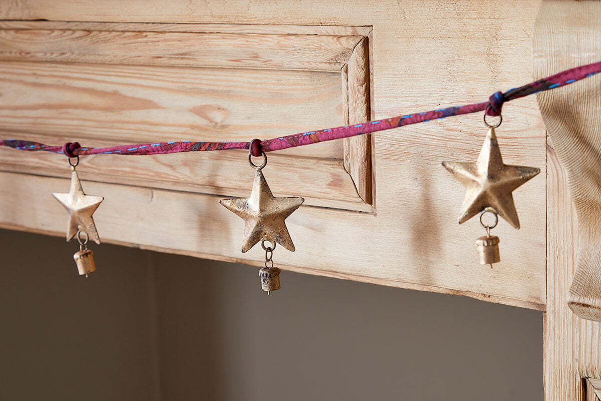 Didi Star Garland - Antique Brass