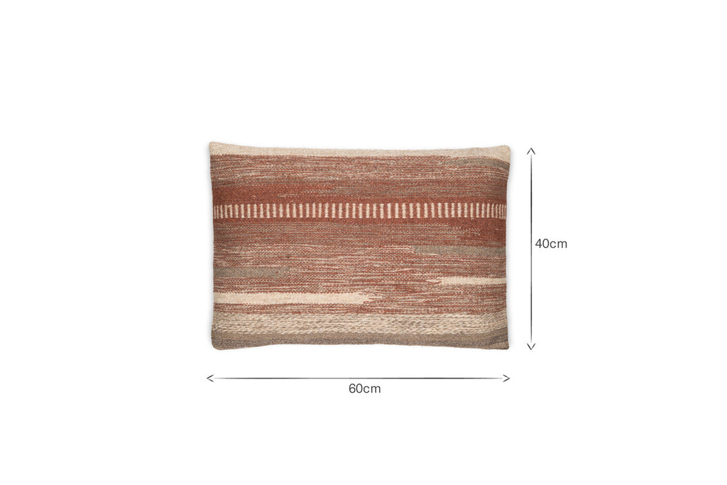 Aakash Wool Cushion Cover - Rust