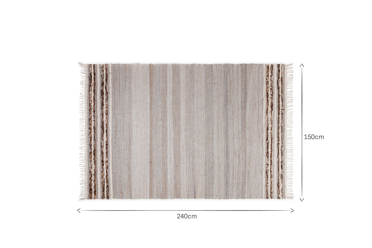Aadita Jute & Wool Rug - Grey