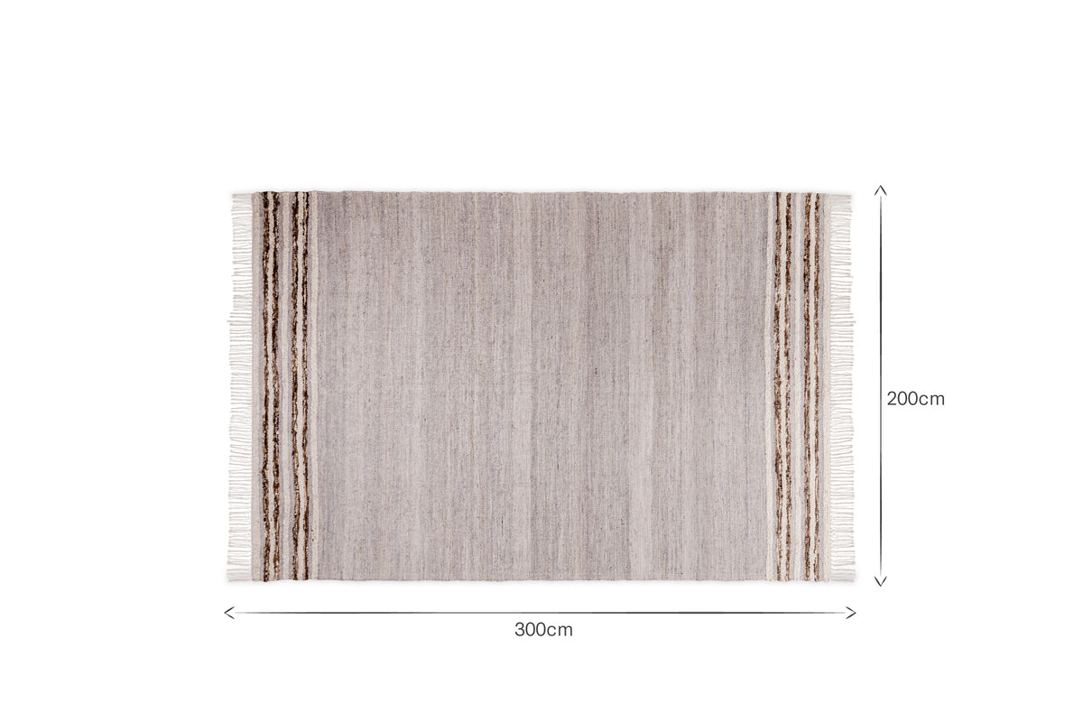 Aadita Jute & Wool Rug - Grey