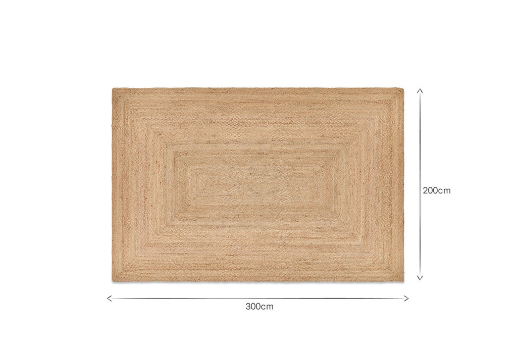 Braided Hemp Rug - Natural - Extra Large
