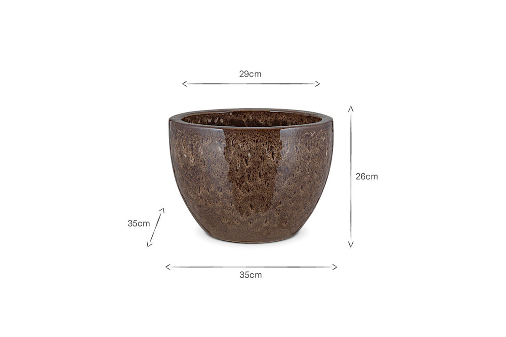 Dunai Terracotta Planter - Brown