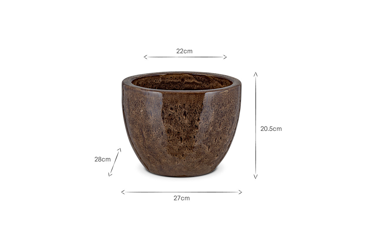 Dunai Terracotta Planter - Brown