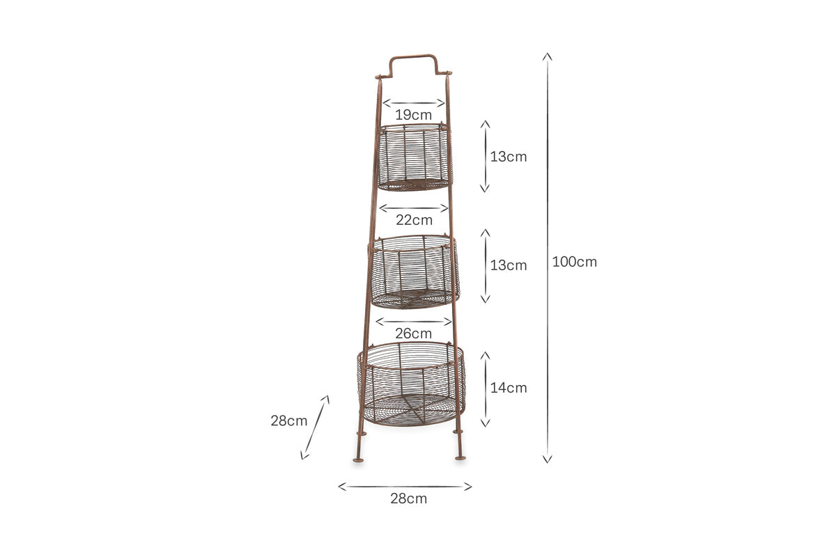 Inkollu Three-Tiered Storage Stand