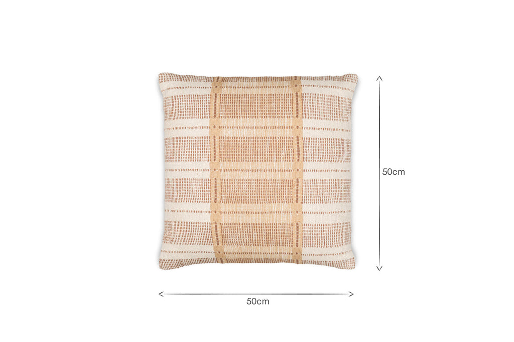 Nayika Cotton Cushion Cover - Rust