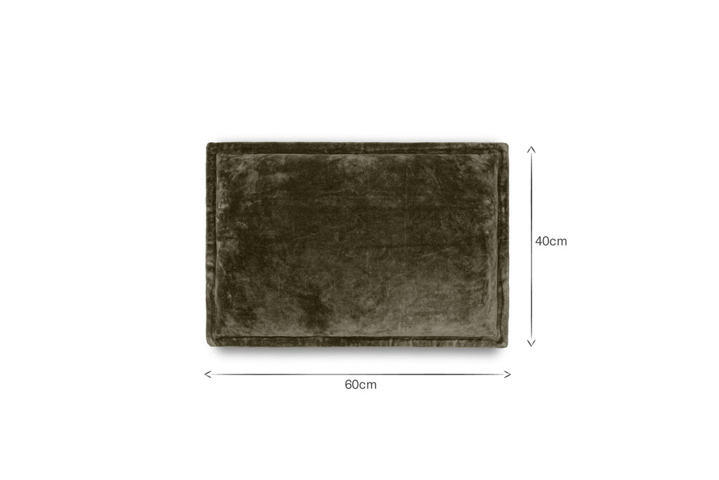 Pilani Velvet & Linen Cushion Cover - Moss