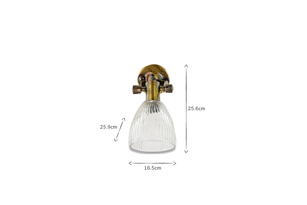 Rarni Recycled Glass Single Wall Light