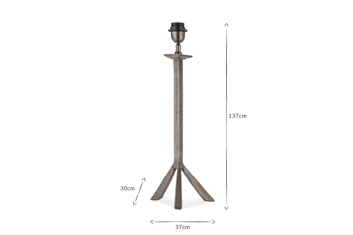 Sahhil Metal Tripod Floor Lamp Base - Antique Bronze