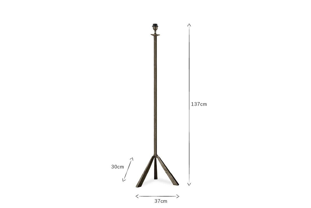 Sahhil Metal Tripod Floor Lamp Base - Antique Bronze
